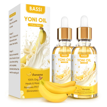 2PCS Yoni Oil Organic Feminine Oil Vaginal Moisturizer - Ph Balance for Women - Feminine Deodorant BASSI uk supplements