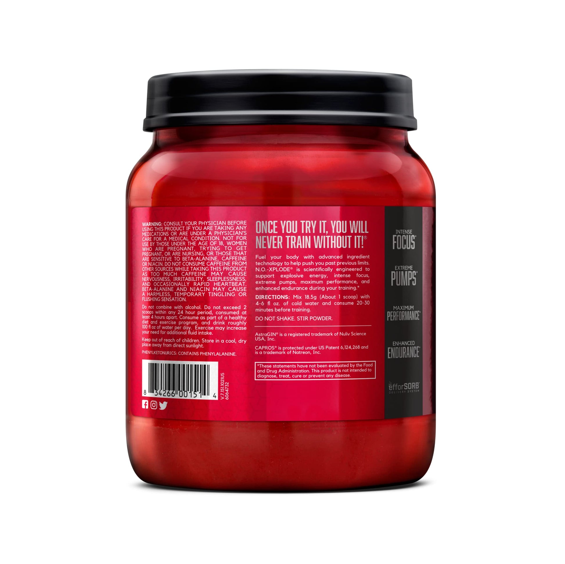 BSN N.O.-XPLODE Pre Workout Supplement with Creatine, Beta-Alanine, and Energy BSN uk supplements