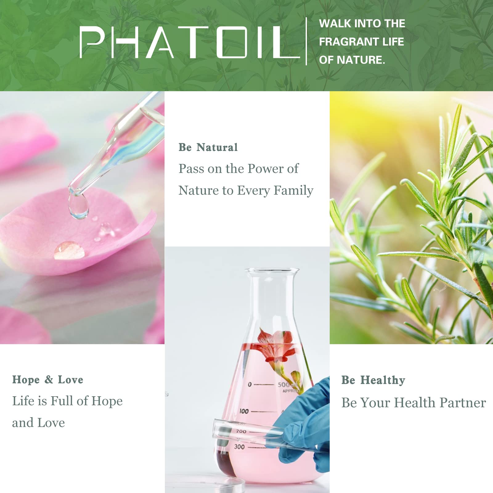 PHATOIL 100ML Chamomile Essential Oil - 3.38FL.OZ Essential Oils for Diffusers for Home PHATOIL uk supplements