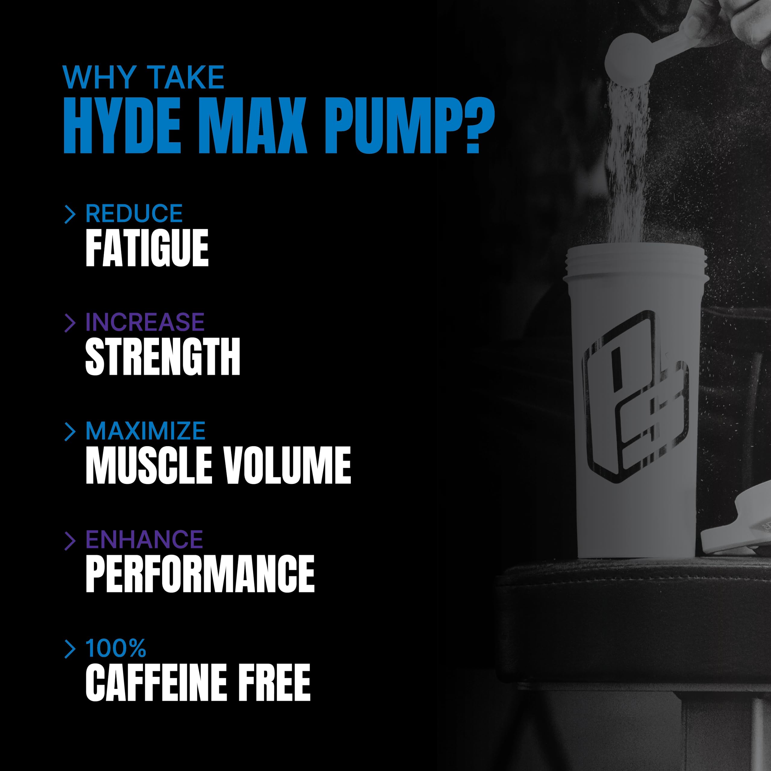 PROSUPPS Hyde Max Pump Pre Workout for Men and Women - Nitric Oxide Supplement PROSUPPS uk supplements