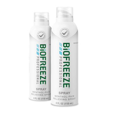Biofreeze Professional Spray Pain Relief for Knee, Neck, Hip, Joint, Shoulder, & Simple Backache, Arthritis Pain Reliever, Sore Muscle Relief, Colorless Menthol Spray 4 Fl Oz (Pack of 2) Biofreeze uk supplements