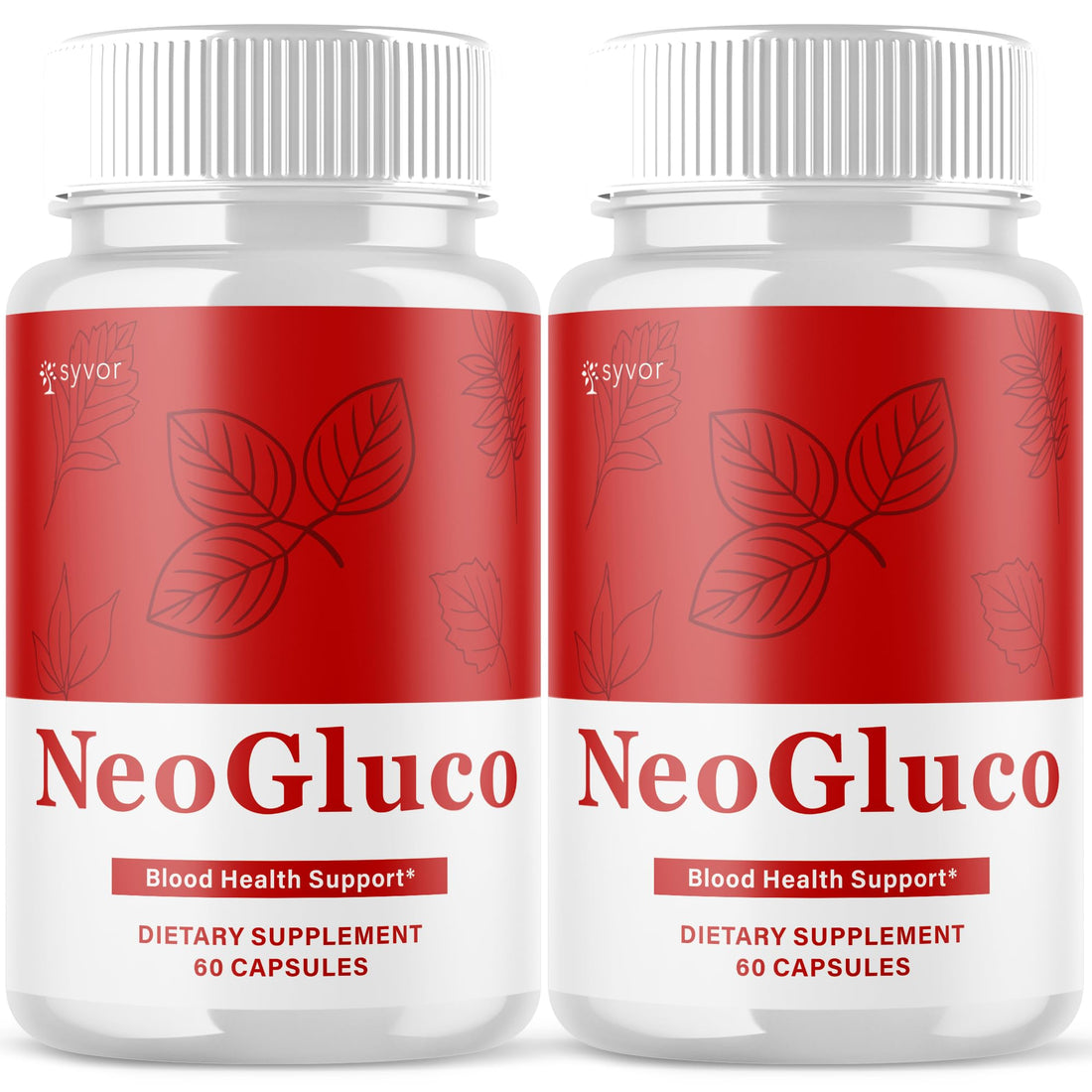 (2 Pack) NeoGluco Capsules, Official NeoGluco Glycogen Support Pills with All Natural Ingredients, Advanced Formula Health Supplement with Max Strength Premium Vitamins for Women & Men (120 Capsules) Syvor uk supplements