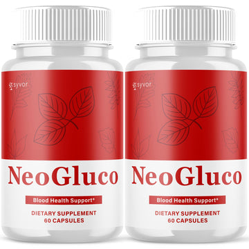 (2 Pack) NeoGluco Capsules, Official NeoGluco Glycogen Support Pills with All Natural Ingredients, Advanced Formula Health Supplement with Max Strength Premium Vitamins for Women & Men (120 Capsules) Syvor uk supplements