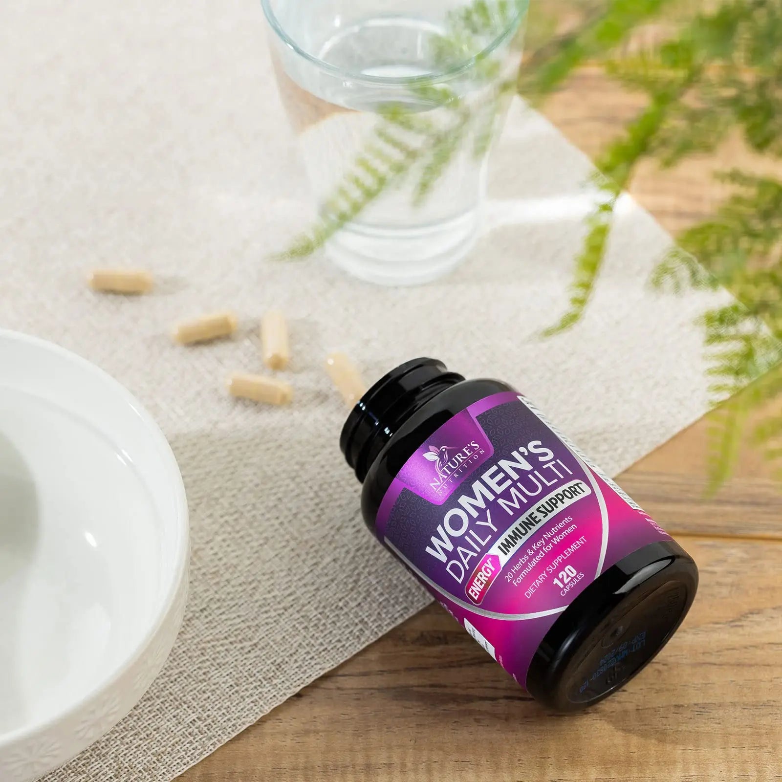 Multivitamin for Women - with Vitamins A, C, D, E, B6, B12, Zinc, Calcium & Magnesium, Womens Daily Multi Vitamin Multimineral Supplement Nature's Nutrition uk supplements