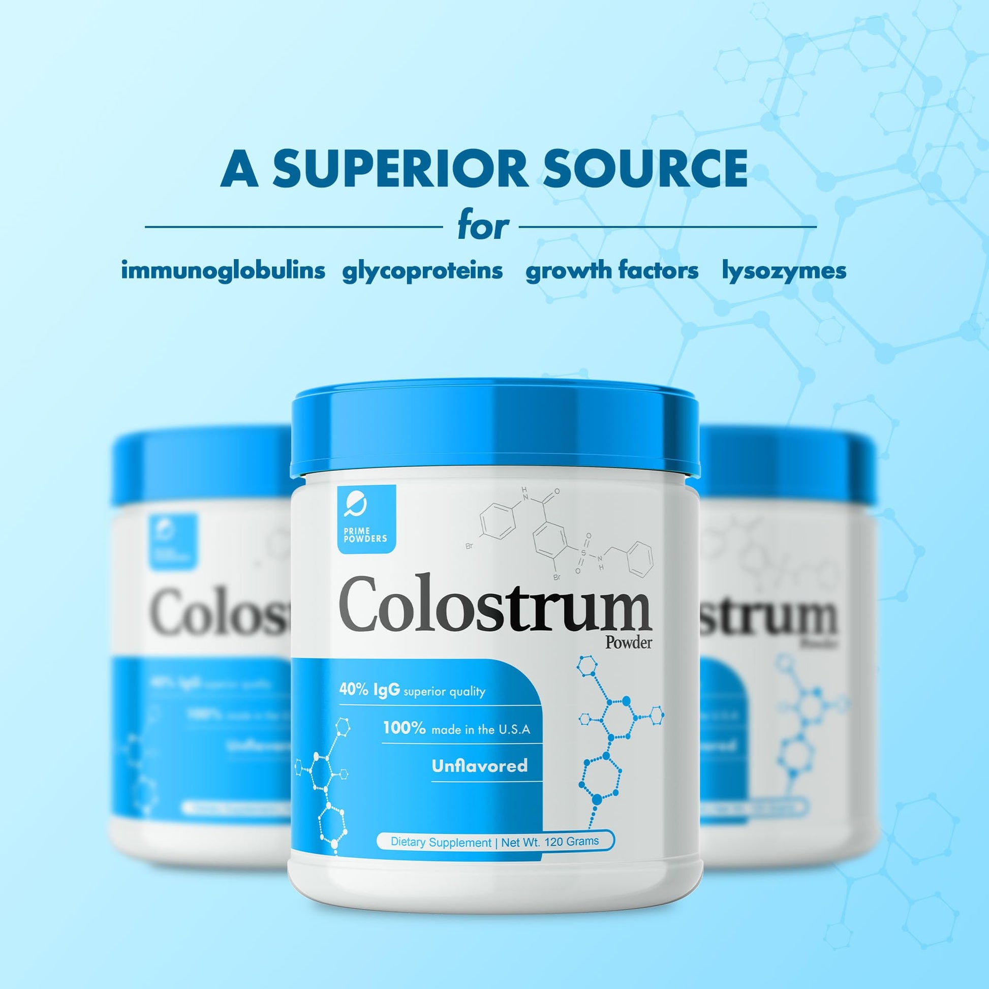 Prime Powders Colostrum Over 40% IgG, Grass Fed, Gut Health, Bloating Immunity Skin Prime Powders uk supplements