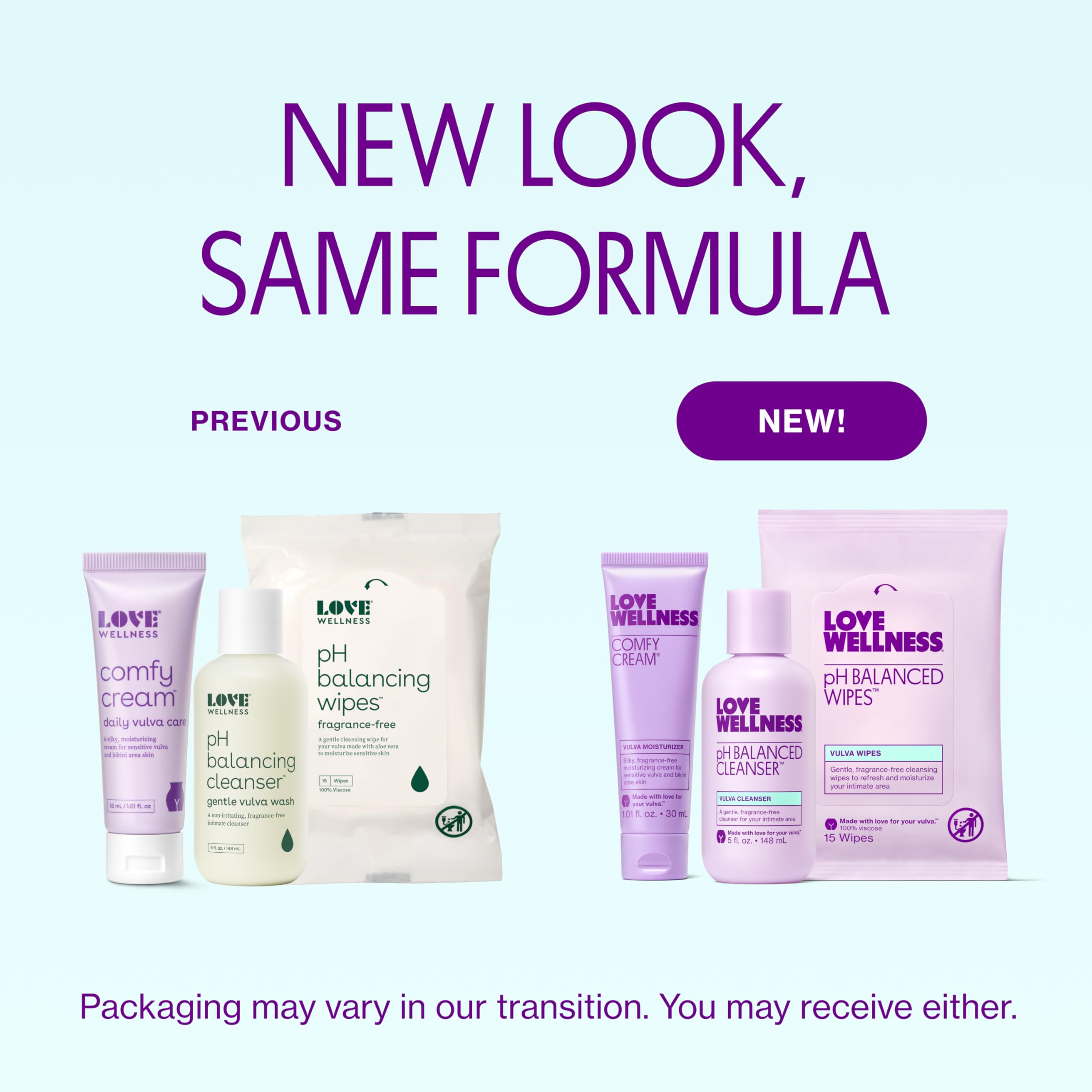 Love Wellness Skincare for Down There Bundle | Gentle pH Balancing Cleanser, Moisturizing Comfy Cream & Refreshing Wipes | Feminine Care for pH Balance, Dry & Sensitive Vulva | Fragrance-Free Love Wellness uk supplements