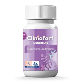 Climafort 60 Day Supply | Menopause Relief Pills | Natural Relief for Hot Flashes, Night Sweats, Mood Swings & Hormone Balance | Hops, Vitamins, and Minerals | 1 Capsule Daily Climafort uk supplements