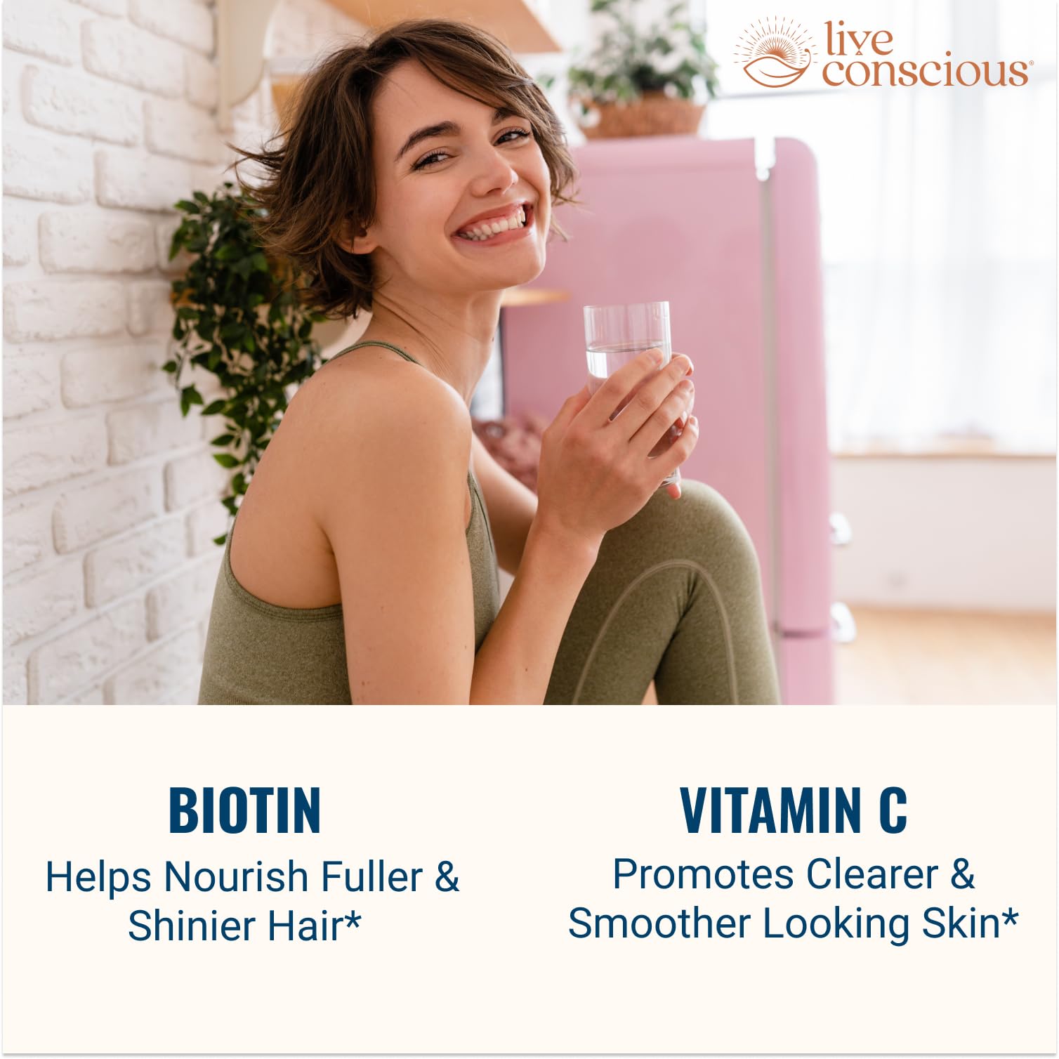 Live Conscious Beyond Collagen Multi Collagen Capsules - Types I, II, III, V & X | Hydrolyzed Blend with Biotin & Vitamin C for Hair, Skin, Nails 90 Capsules (2-Pack) Live Conscious uk supplements