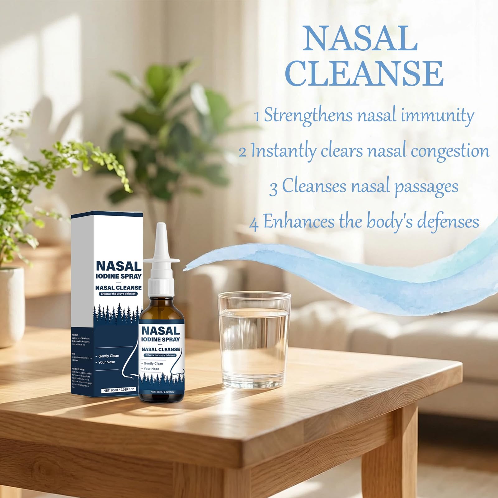 VIPUDA Nutramd Iodine Nasal Spray, Cleanses & Refreshes Your Nasal Passages, Iodine & Fulvic Acid Blend, 100% Natural Mineral Formula – 60 ml/2.029 fl.oz (1pc) VIPUDA uk supplements