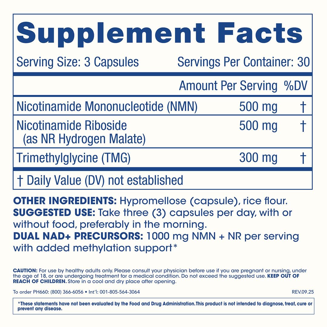 ProHealth NMNR Pro Synergy | 90 Capsules | Combined NMN and NR Formula | Triple Lab-Tested, USA GMP Manufactured ProHealth uk supplements