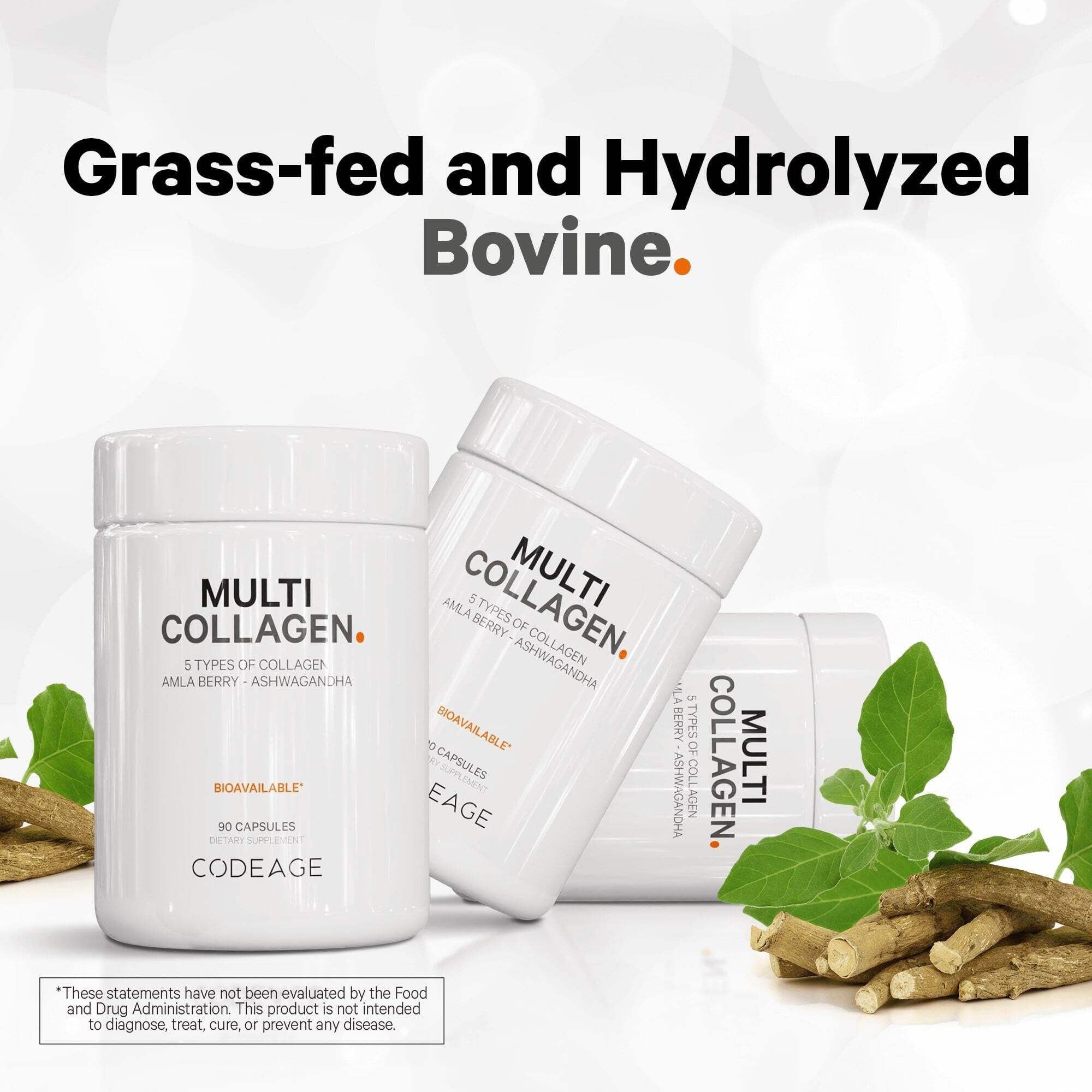 Codeage Multi Collagen Protein Capsules & Probiotics for Women Bundle | Multi Collagen Pills, Collagen Types I, II, II, V & X, 90 Count | Prebiotics & Probiotics for Women - Soy & Dairy Free, 60 Count Codeage uk supplements