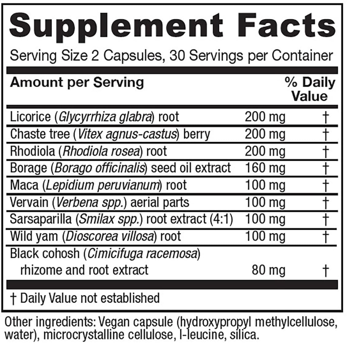 Vitanica FemRebalance, Hormone Balance Support for Women, Vegan, 60 Capsules Vitanica uk supplements