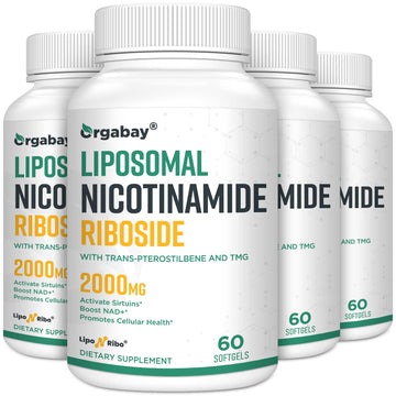 Liposomal Nicotinamide Riboside 2000 MG with TMG and Pterostilbene, Similar to NMN Supplements Boost NAD+, Support Healthy Aging, 240 Count Orgabay uk supplements