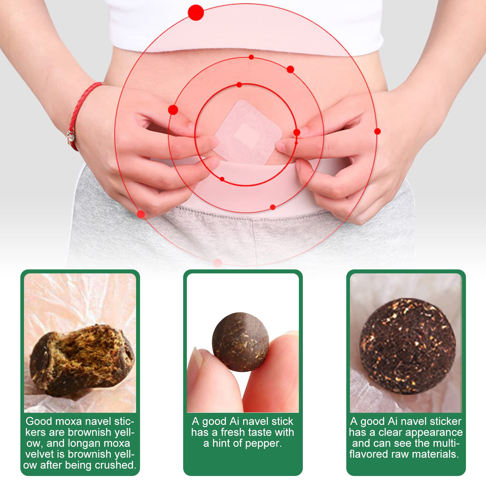 ALIVO 40PCs Mugwort Belly Patch, Mugwort Navel Stickers - Parches para Bajar de Peso ALIVO uk supplements