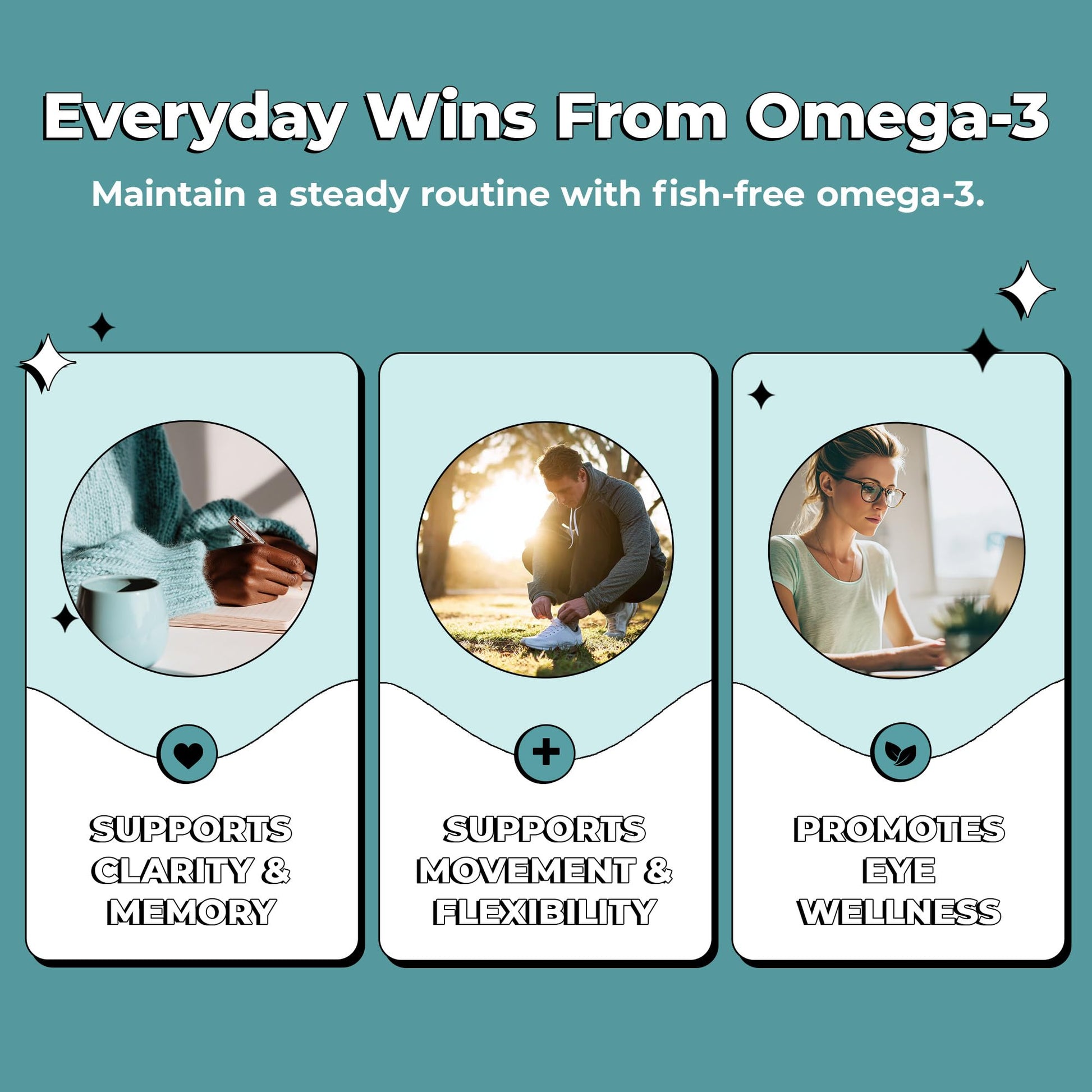 Future Kind Omega-3 Supplement for Clarity, Memory, and Mobility Comfort, 2 Months Supply of Citrus-Scented Softgels with EPA and DHA, Vegan Omega-3 Supplement from Algae, Carrageenan Free, 60 Count Future Kind uk supplements