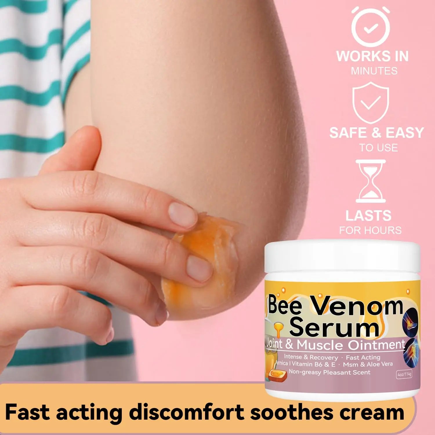 Cedonivor Bee Venom Cream, Joint & Muscle Soothing, Professional Bee Venom Joint Cream,Joint Gel - Specially for for Back, Neck, Hands, Knee Cedonivor uk supplements