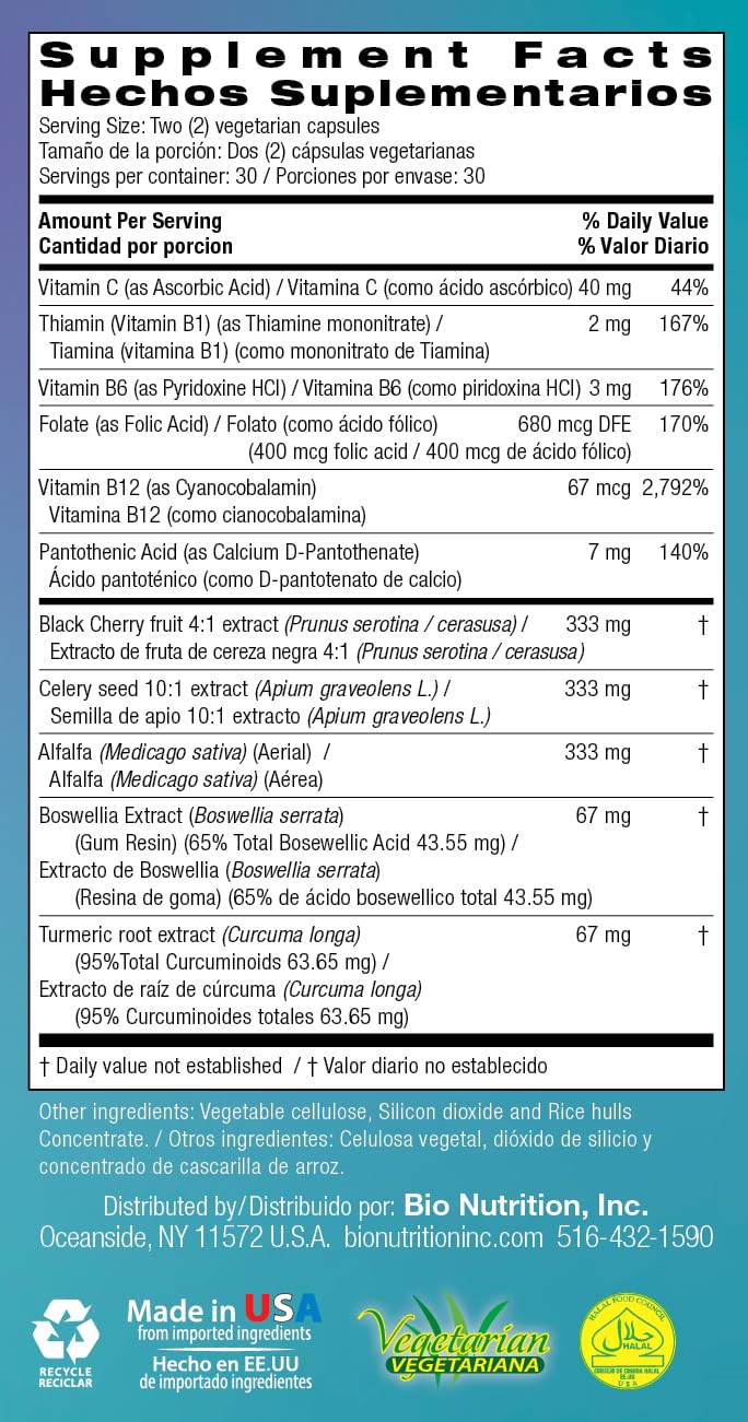 Bio Nutrition 2 Pack Urilow 60 Vegetarian Capsules | Natural Support for Urinary Health | Promotes a Healthy Uric Acid Balance Bio Nutrition uk supplements