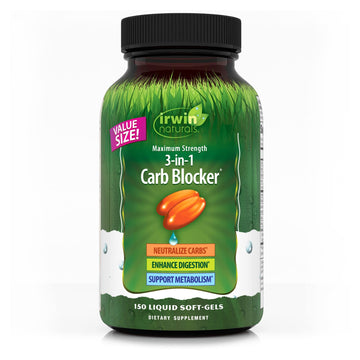 Irwin Naturals Maximum Strength 3-in-1 Carb Blocker - Neutralize Carbohydrates Irwin Naturals uk supplements