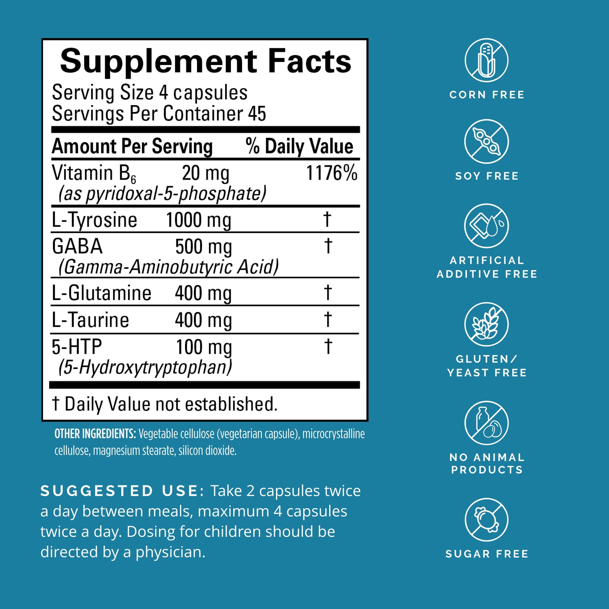BRAINMD Dr Amen NeuroLink - 180 Capsules - Promotes Optimal Brain Function, Focus & Concentration - Gluten Free - 45 Servings BRAINMD uk supplements