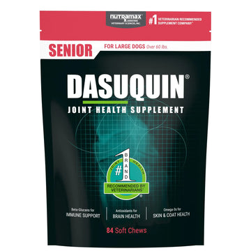 Nutramax Dasuquin Joint Health Supplement for Large Senior Dogs – for Immune Support, Skin & Coat Health, and Brain Health, 84 Soft Chews Nutramax Laboratories uk supplements