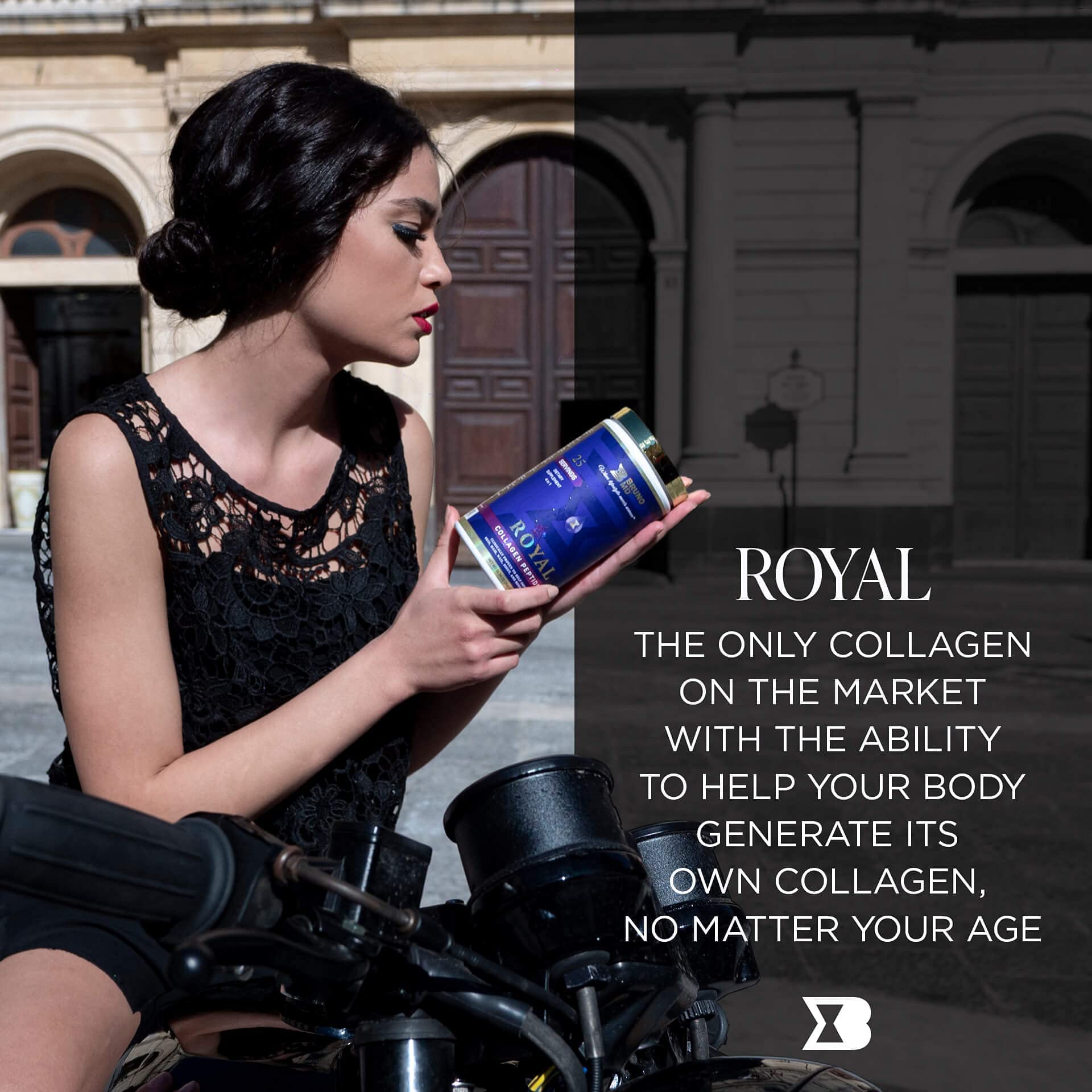 Bruno MD Royal Collagen Peptides, Clinically proven, Dietary Supplement, Improves Skin & Cellulite, European Sourced, Improves the Look of Hair & Nails, Blended with Vitamin C, Bone & Joint Supplement BRUNO MD uk supplements
