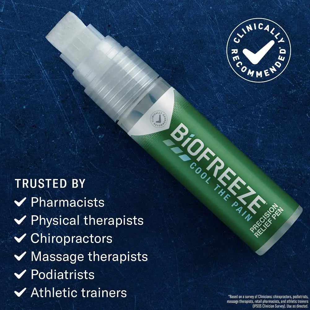 Biofreeze Precision Pain Relief Pen, Arthritis Pain Reliever, Mess-Free Cooling Joint Pain Relief, Menthol Pain Relief Liquid 1.15 Fl Oz Biofreeze uk supplements