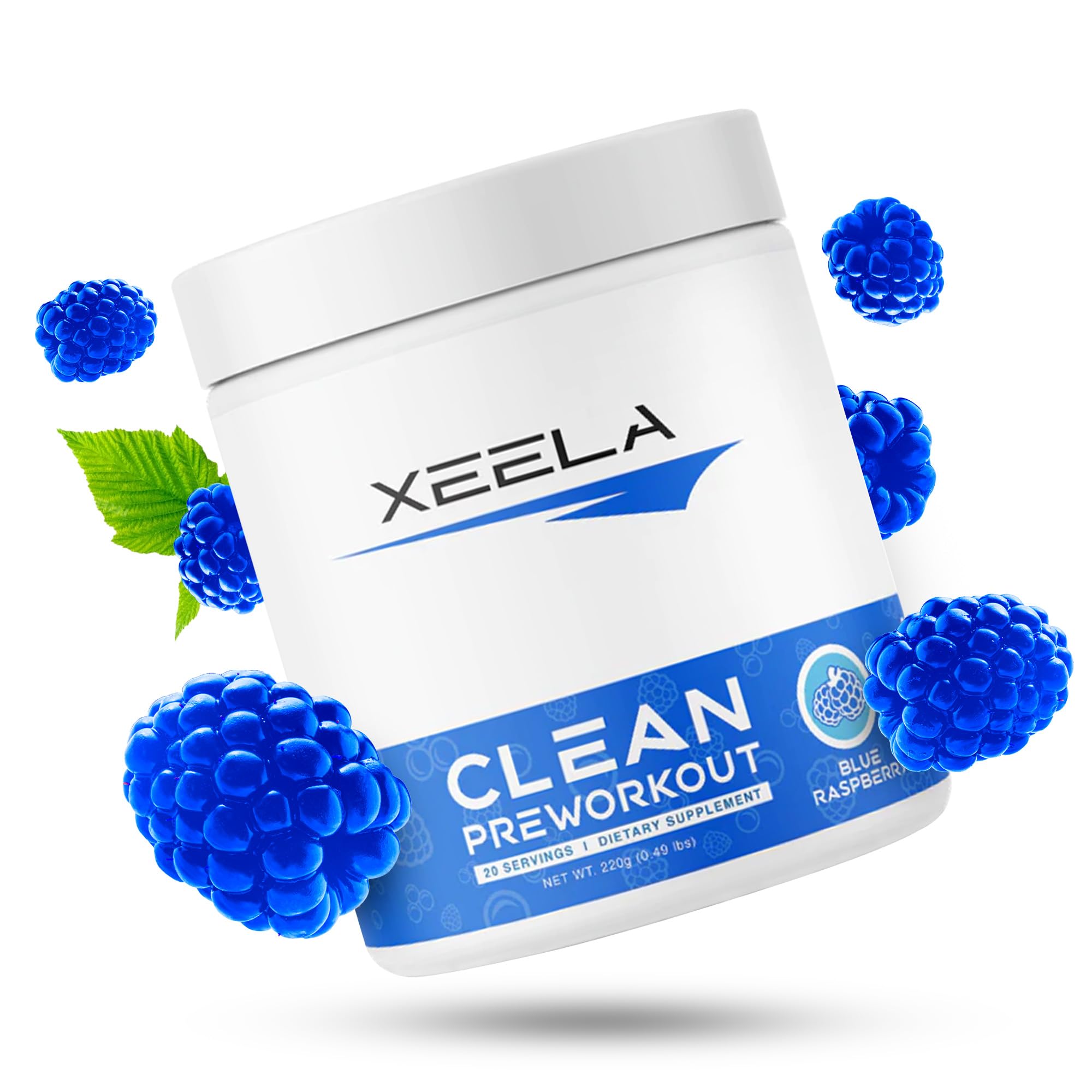 XEELA Organic Pre Workout Powder: Clean Preworkout for Men & Women, with Flavored XEELA uk supplements