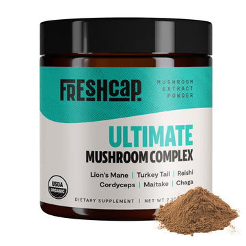 FreshCap Ultimate Mushroom Complex Powder - Lions Mane, Reishi, Cordyceps, Chaga FreshCap Mushrooms uk supplements