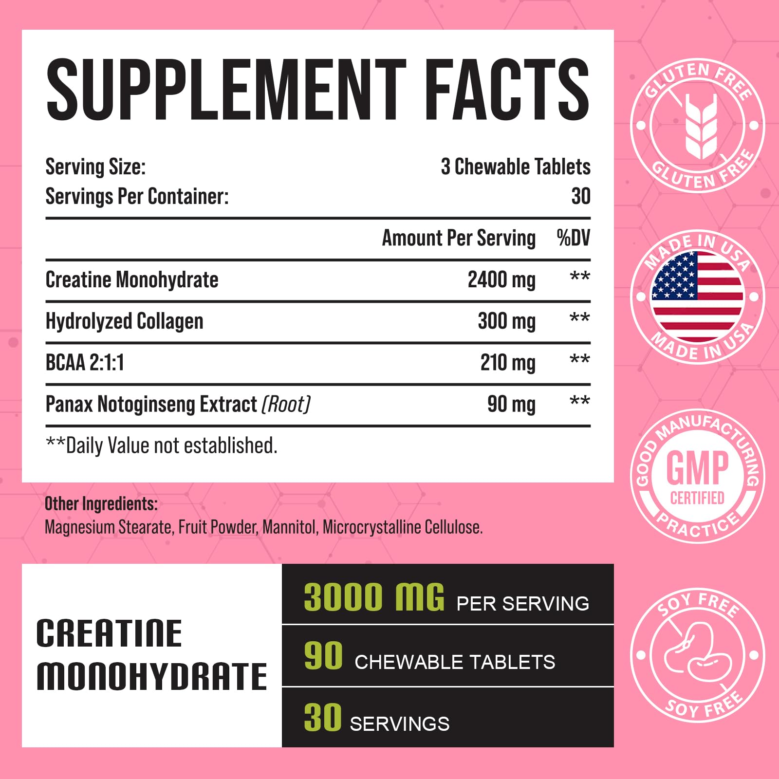 Creatine Monohydrate for Women, Creatine Supplement 3000mg, with Hydrolyzed Zeylamum uk supplements