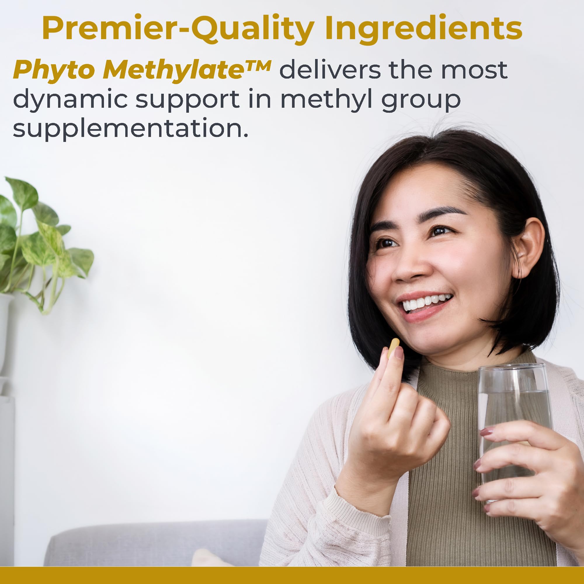 Premier Research Labs Phyto Methylate - B Vitamin Supplement - Supports Methylation, Detox, Brain & Heart Health - 5-MTHF & P5P - 60 Plant-Source Capsules Premier Research Labs uk supplements
