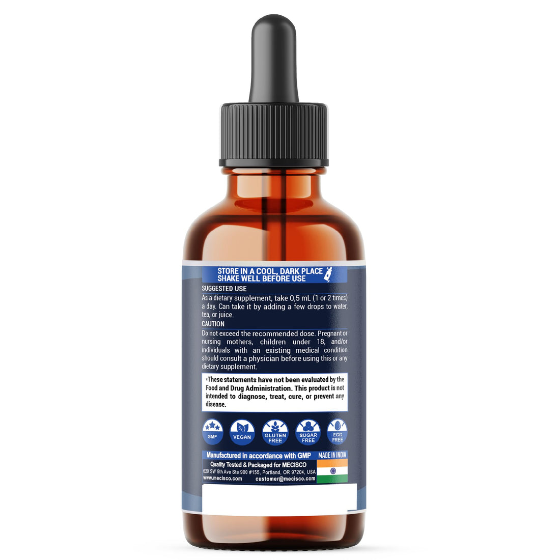 10in1 Lemon Balm Liquid Drops Blend Includes Vitamin D3, Vitamin K2, Lemon Balm, Ginger, Turmeric, Ceylon Cinnamon, Black Pepper, Cayenne Pepper, Berberine, Valerian Root - 1 FL Oz - 2 Month Supply Mecisco uk supplements