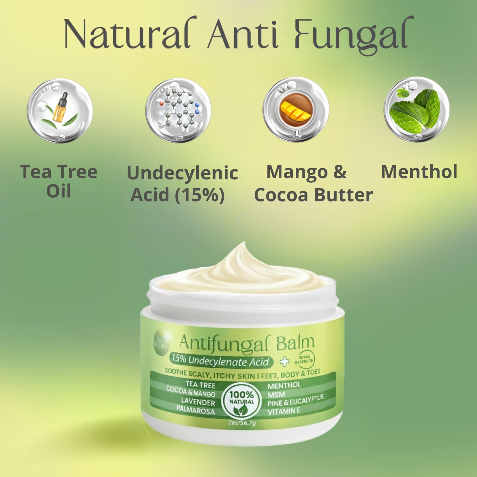 PURPLE CANYON Anti Fungal Balm with 15% Undecylenic Acid – Antifungal for Athletes Foot, Jock Itch & Ringworm – Tea Tree, Menthol & Essential Oils PURPLE CANYON uk supplements