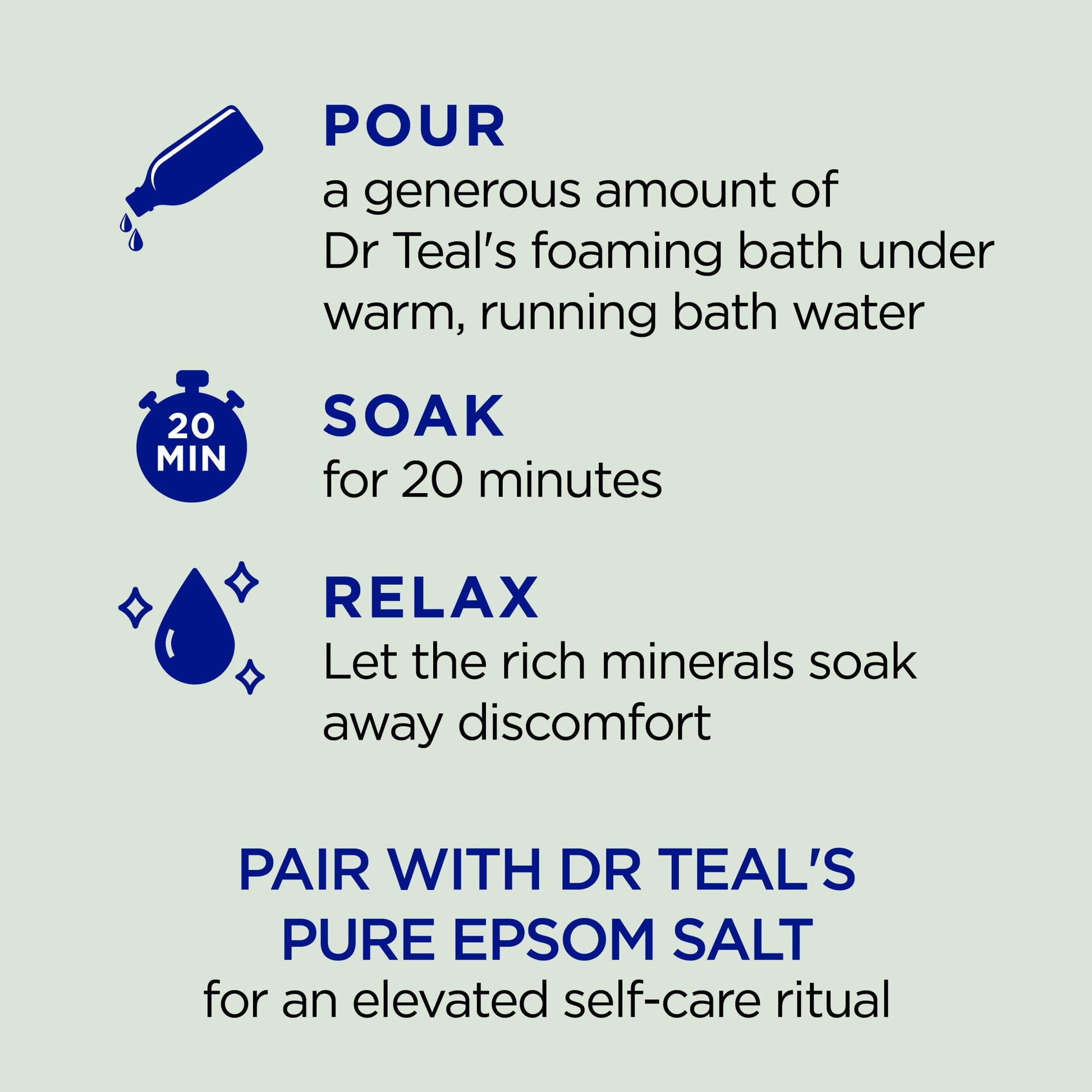 Dr Teal's Foaming Bath with Pure Epsom Salt, Relax & Relief with Eucalyptus & Spearmint Dr Teal's uk supplements