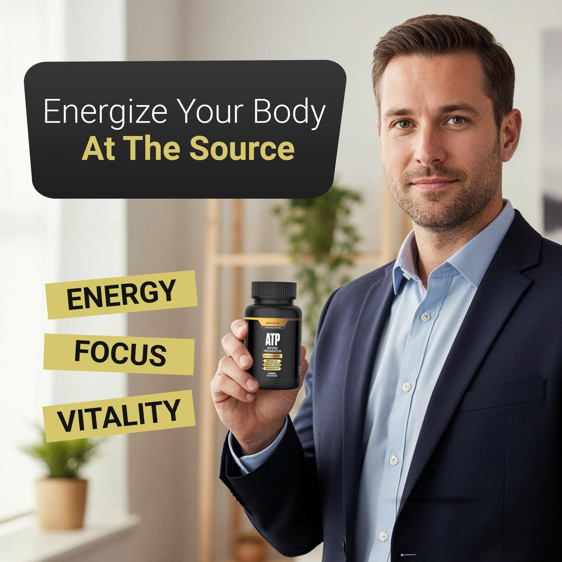 BETTER LIFE LAB ATP Supplement – Supports Cellular Energy Production, Mitochondrial Function & Active Lifestyles BETTER LIFE LAB uk supplements