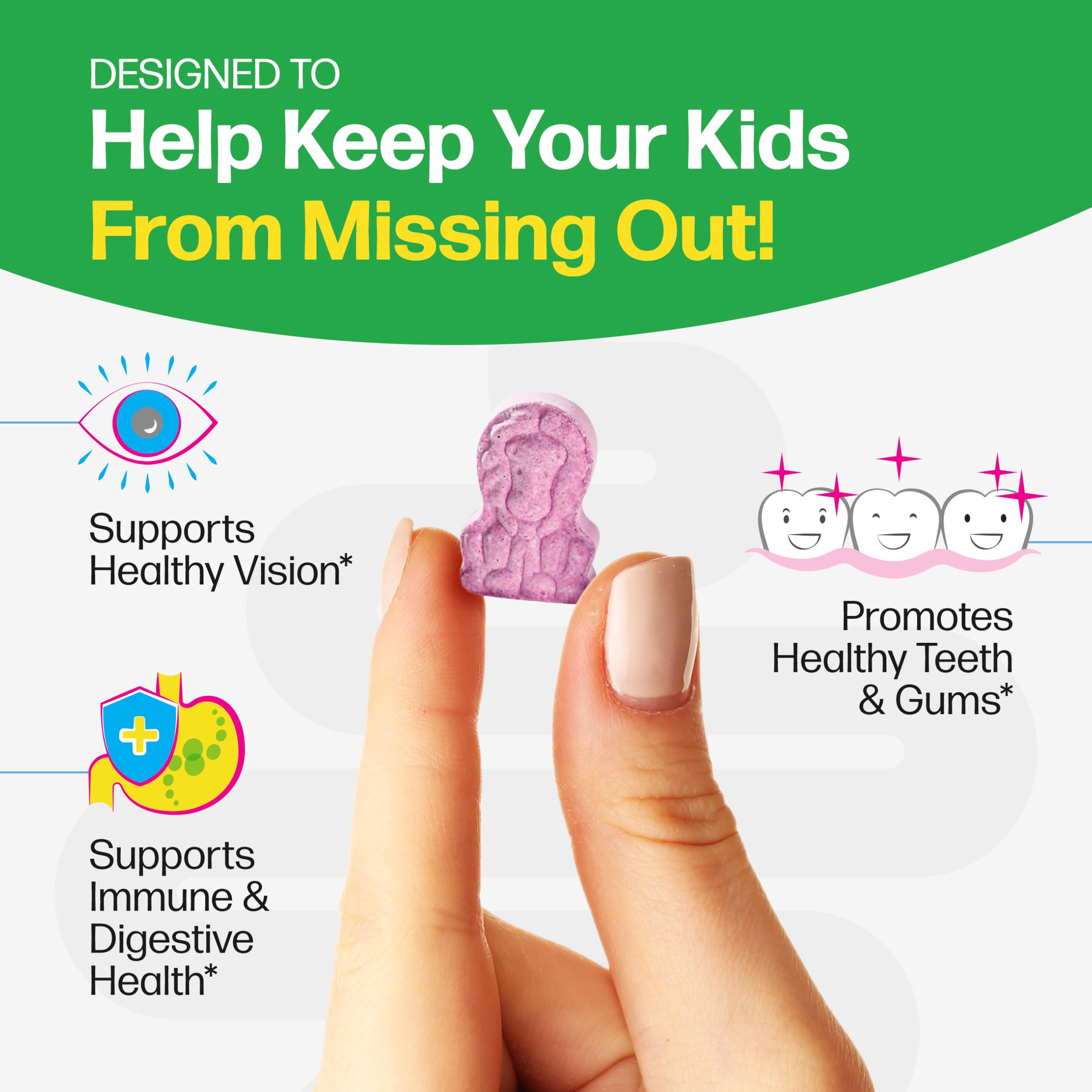 Culturelle Kids Complete Chewable Multivitamin + Probiotic For Kids, Ages 3+, 50 Count, Digestive Health, Oral Health & Immune Support Culturelle uk supplements