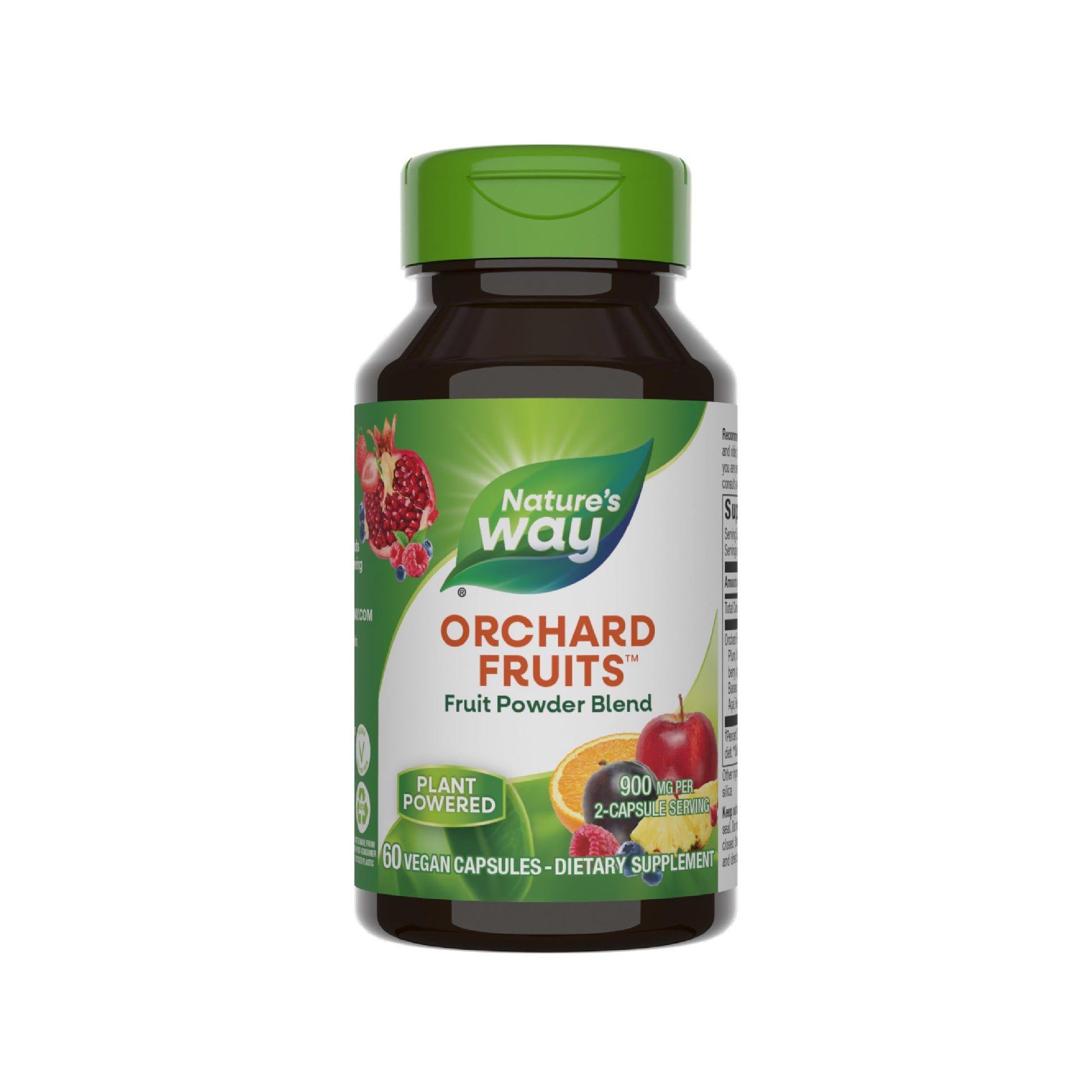 Nature's Way Orchard Fruits, Fruit Powder Blend, Contains 12 Different Fruits, 900mg Per 2-Capsule Serving, 60 Capsules Nature's Way uk supplements
