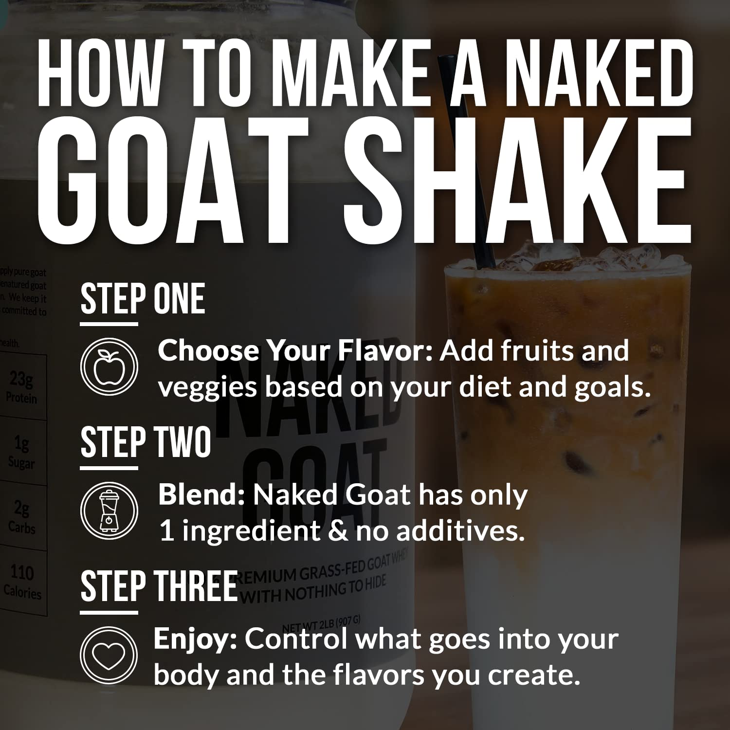 NAKED nutrition Naked Goat - Pasture Fed Goat Whey Protein Powder from Small-Herd NAKED uk supplements