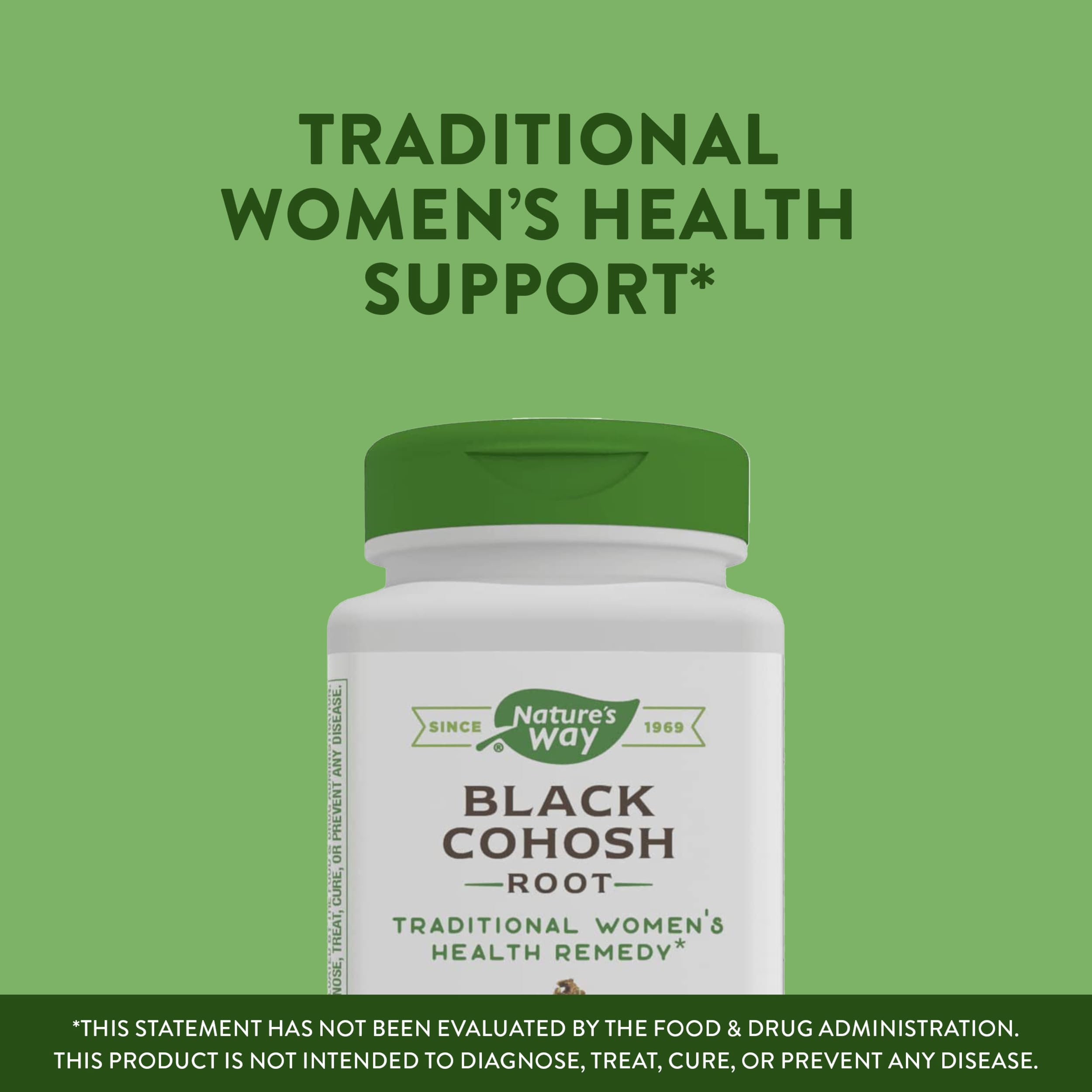 Nature's Way Black Cohosh Root, Traditional Support for Women's Health*, 540 mg Nature's Way uk supplements