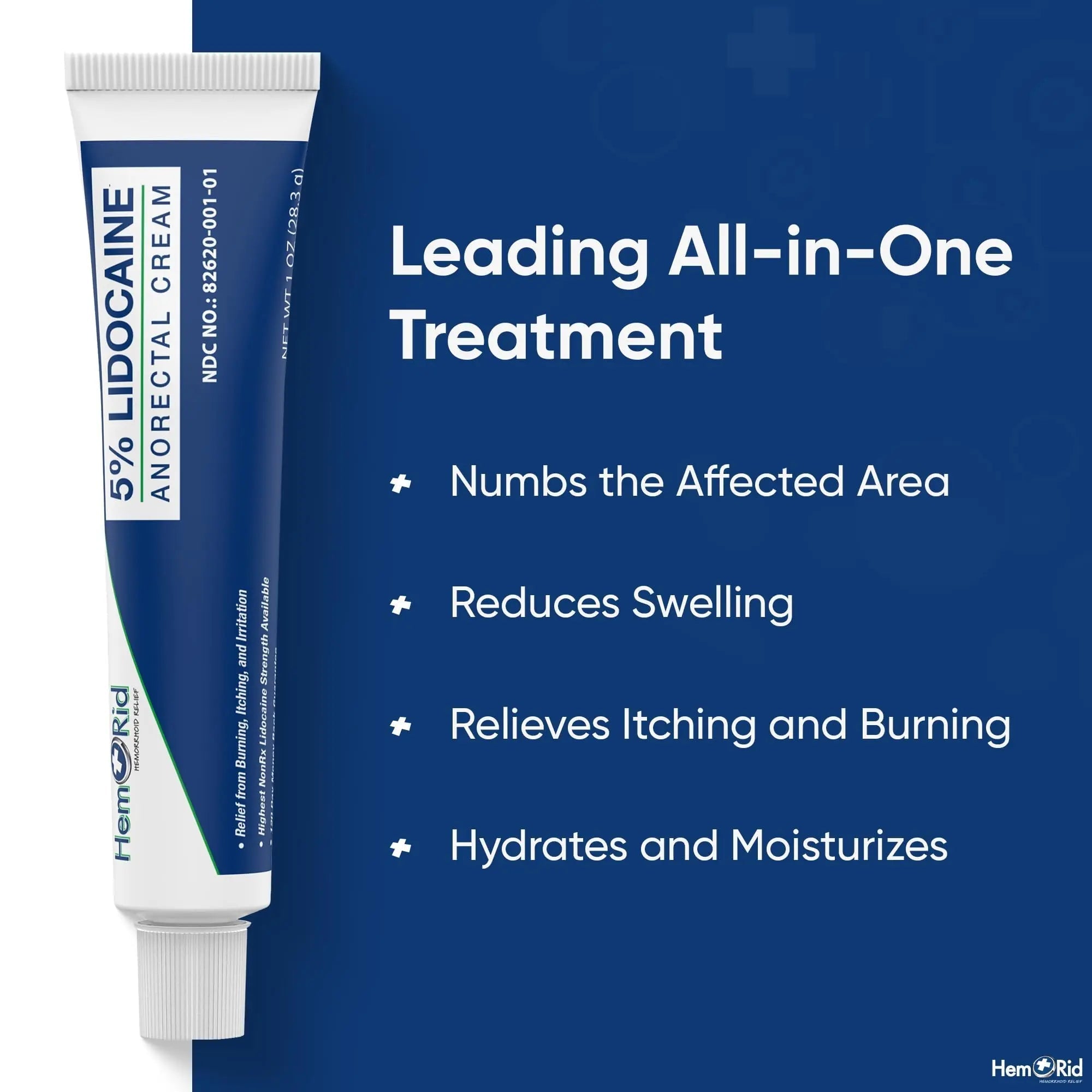 HemRid Maximum Strength Lidocaine Cream for Pain Management. Fast-Acting Hemorrhoid Solution with 5% Lidocaine. Instant Anal Itch and Numbing Effect HemRid uk supplements