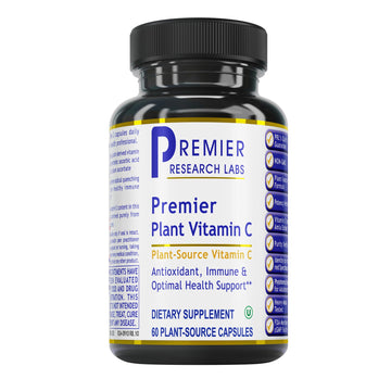 Premier Research Labs Vitamin C Supplement - Natural Vitamin C, Whole Food Vitamin C, Essential C Complex, Pure with Bioflavonoids & Organic Ingredients - 60 Vegetarian Capsules Premier Research Labs uk supplements