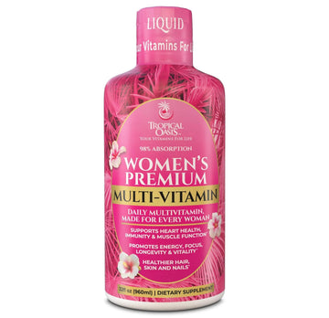 Premium Liquid Multivitamin for Women | Sugar Free Women’s Multivitamin | 100+ Vitamins, Minerals Tropical Oasis uk supplements