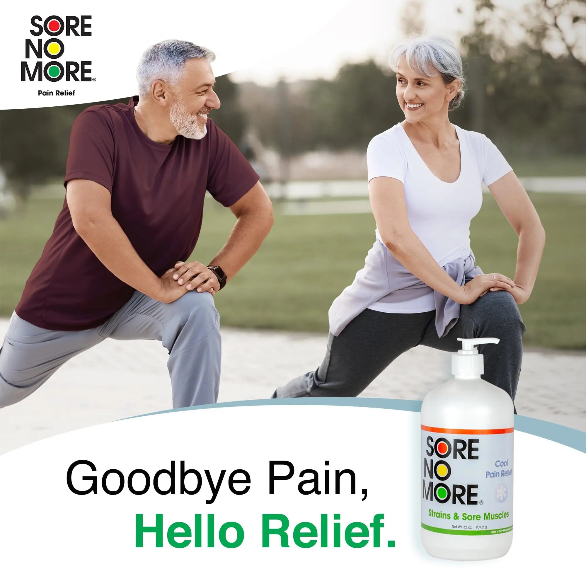 Sore No More Cool Relieving Gel for Aches & Pains in Muscles & Joints associated with Strains, Bruises & Sprains | Absorbs Quickly with a Refreshing Lemon Aroma | 32 oz Bottle with Pump Sore No More uk supplements