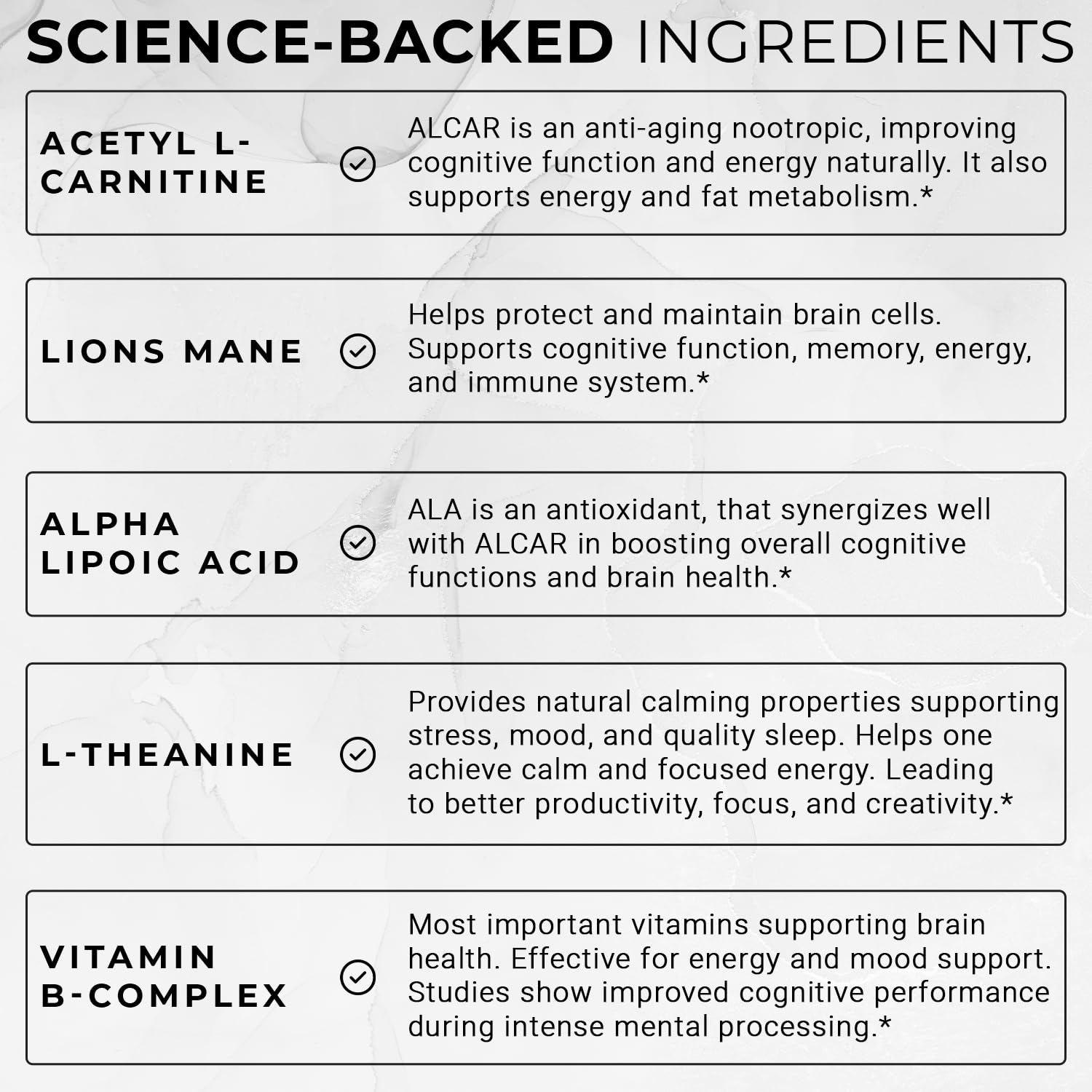 Elite Brain - Nootropic Supplement for Focus, Memory & Mental Clarity – Caffeine-Free Natural Energy with Lion’s Mane, L-Theanine & Vitamin B Complex (60 Capsules) ACEWORKZ uk supplements