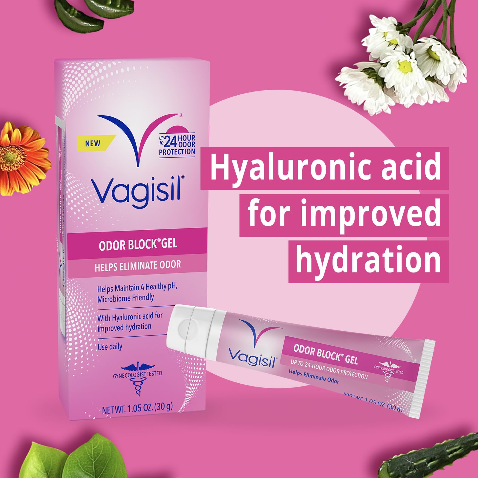 Vagisil Odor Block Gel with Hyaluronic Acid for Vaginal Health, Gynecologist Tested Vagisil uk supplements