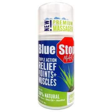 Blue Stop Max Applicator: Fast-Acting Massage Applicator for Sports Cream, Elbow Relief, Performance Roll On for Muscle & Joint Soreness - Convenient Relief for Active Individuals, 1 Pack of 3.4 Oz Blue Stop Max uk supplements