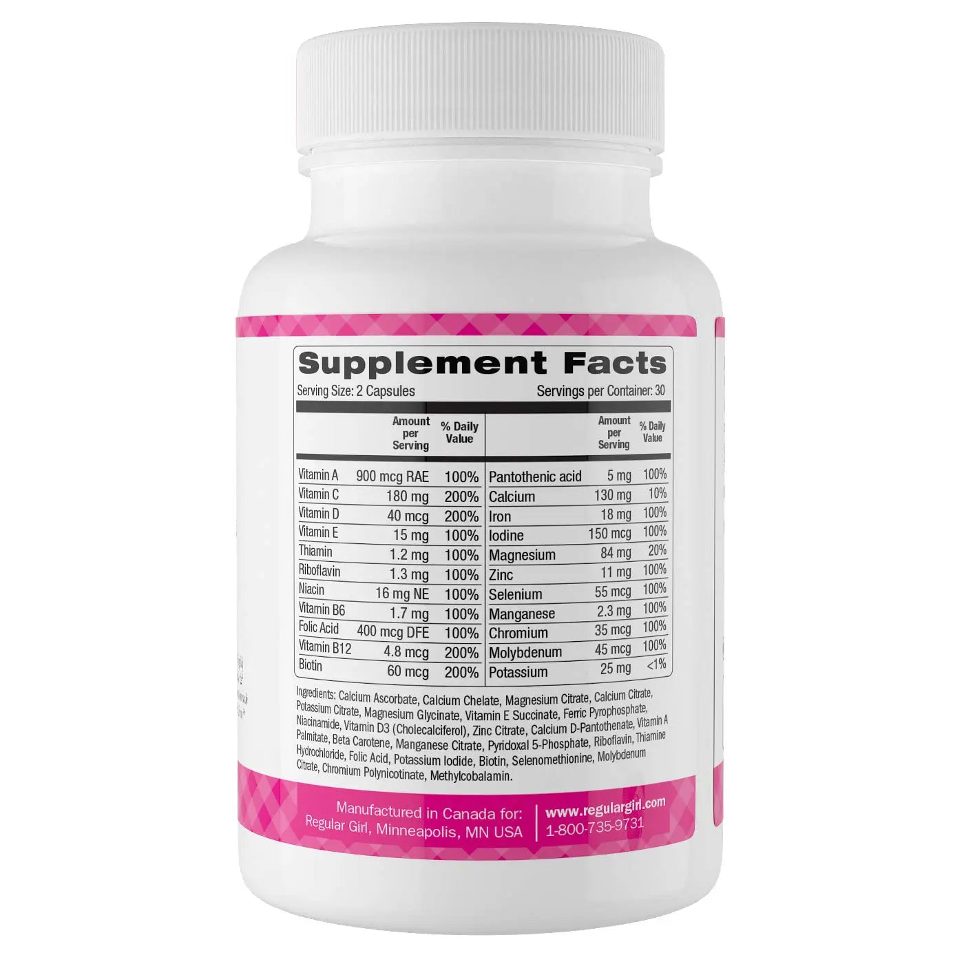 Regular Girl, Women's Multivitamin, 60 Capsules Regular Girl uk supplements