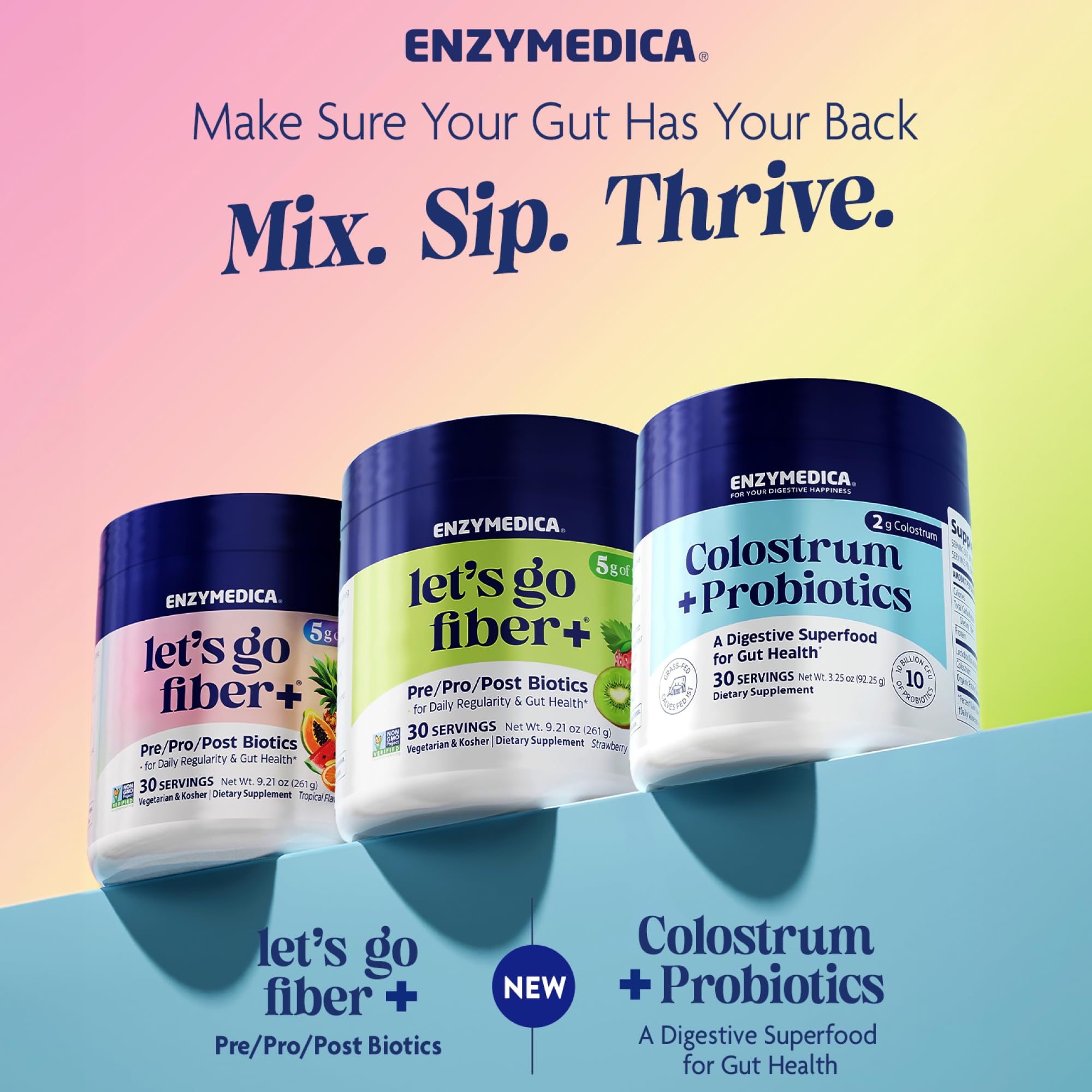 Enzymedica, Let’s Go Fiber+ Strawberry & Kiwi, Prebiotics & Probiotics, Postbiotic, Soluble Fiber for Gut Health, Regularity, Powder for Men & Women, Sugar-Free, 30 Servings Enzymedica uk supplements