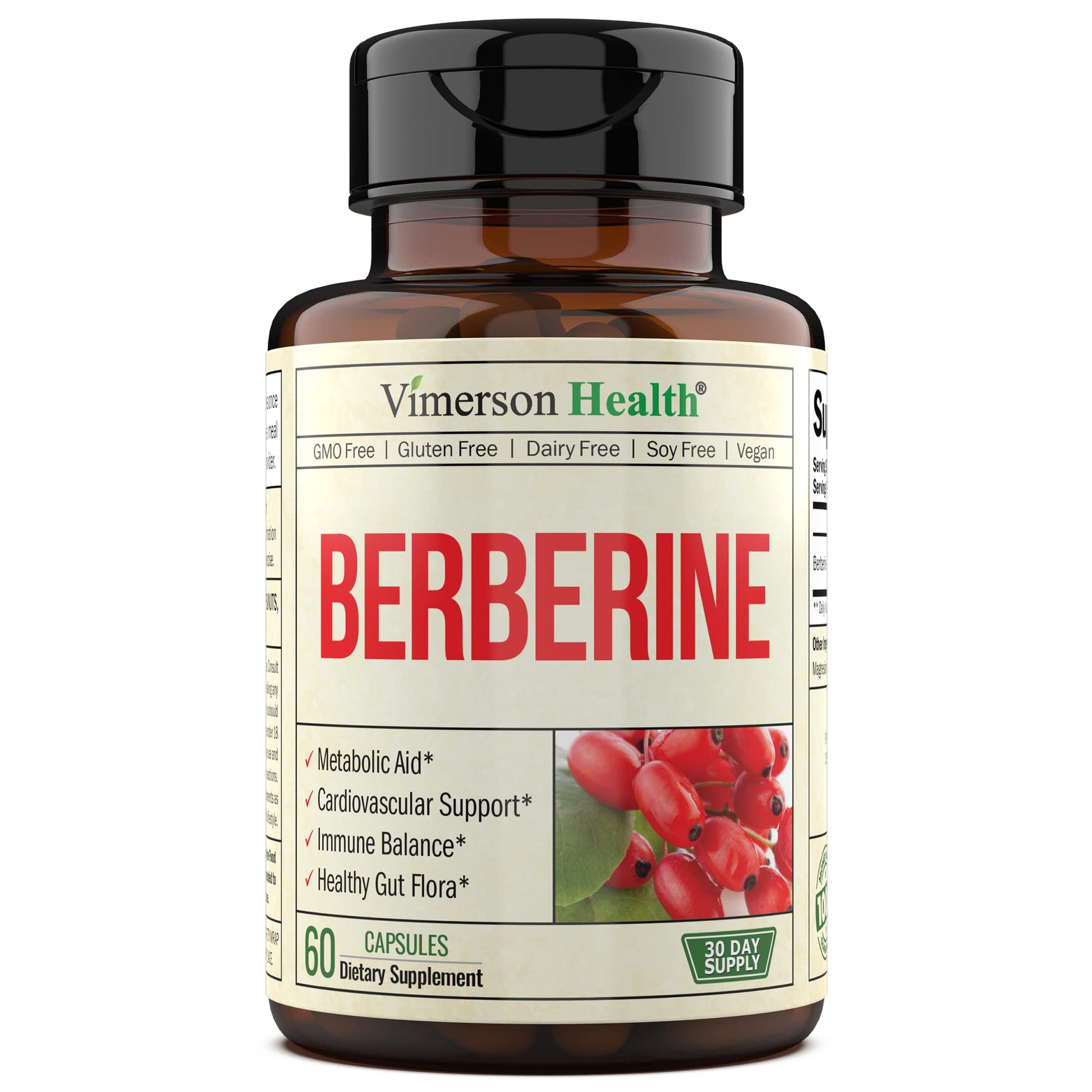 Vimerson Health Berberine Supplement with 3rd Party Tested Berberine 1200mg Per Serving Vimerson Health uk supplements