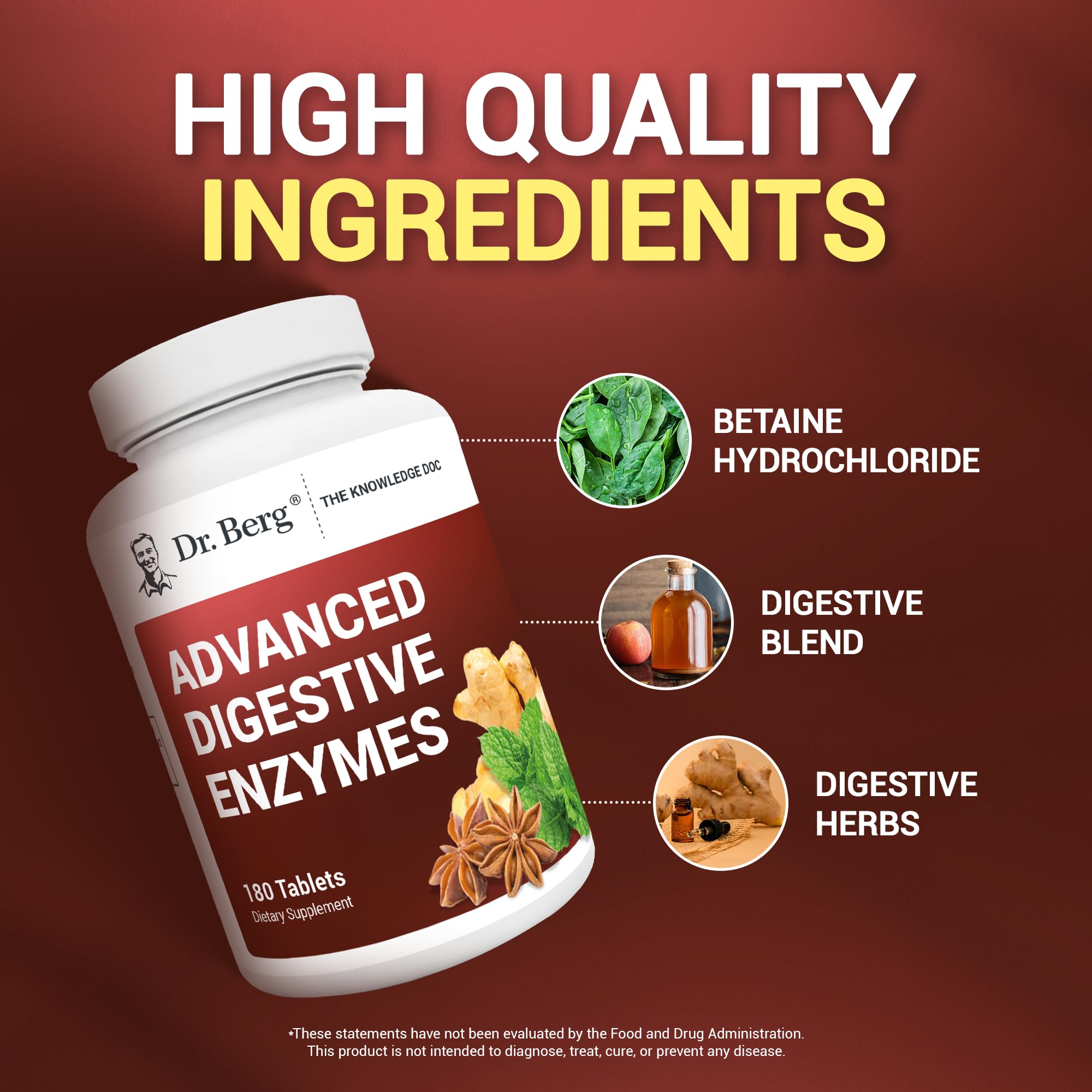 Dr. Berg Advanced Digestive Formula with Apple Cider Vinegar - Includes Digestive Health Dr. Berg Nutritionals uk supplements