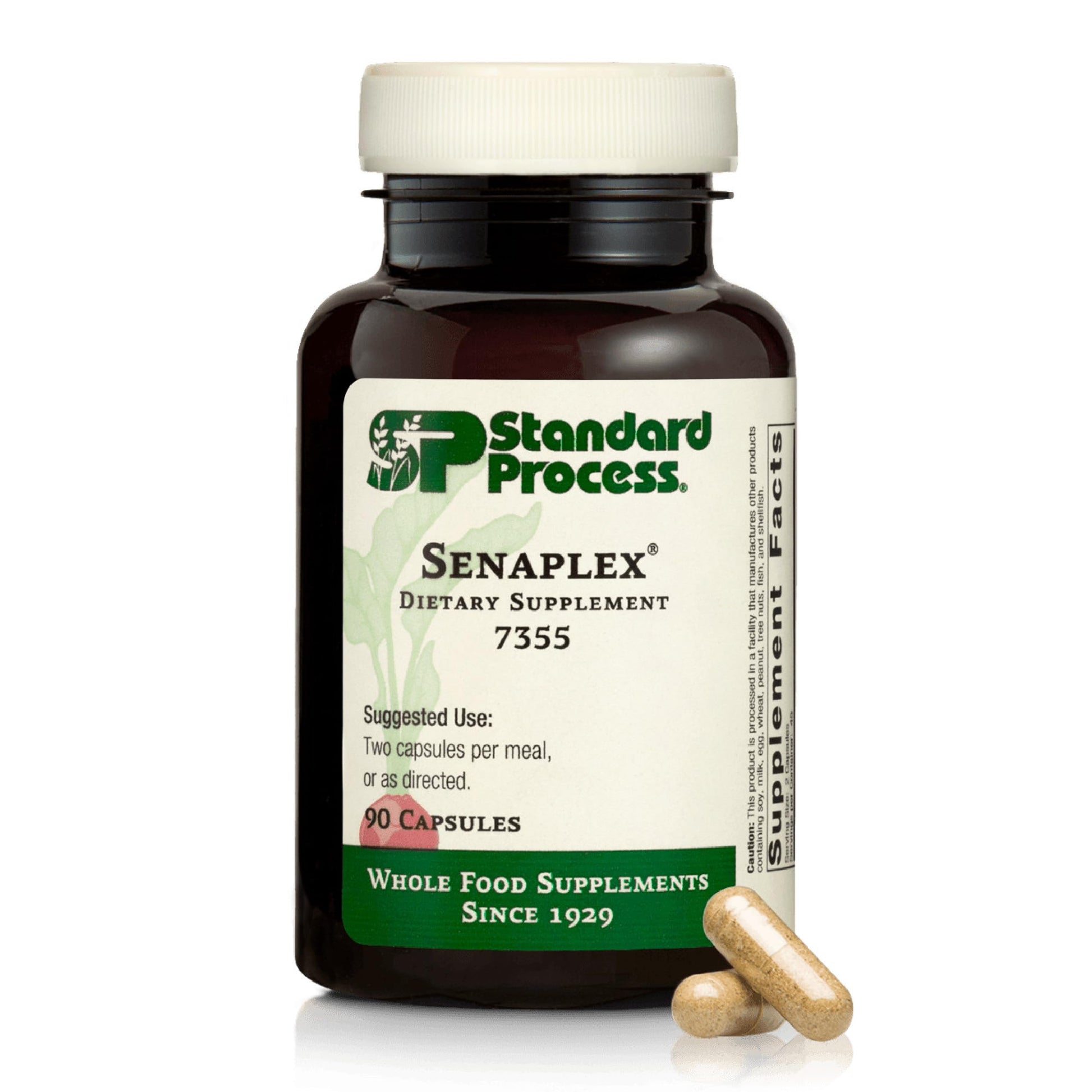 Standard Process Senaplex - Nervous System Support with Niacin, Vitamin B12 & B6 - Supports Brain Health & Cellular Health - Offers Antioxidant Activity - Non-Dairy - 90 Capsules (45 Servings) Standard Process Inc. uk supplements